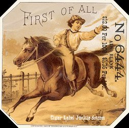 First-cigar label