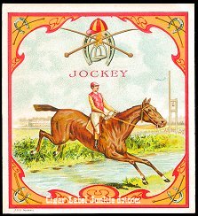 Jockey outer cigar label