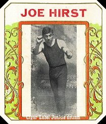 Joe Hirst cigar box label