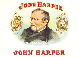John Harper cigar box label