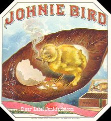 Johnie Bird- cigar box label