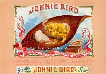 Johnie Bird- cigar box label