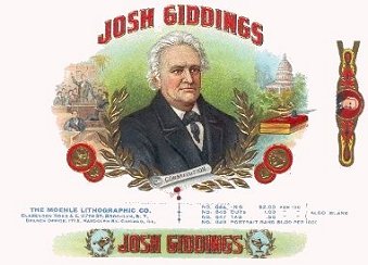 Josh Giddings cigar box label