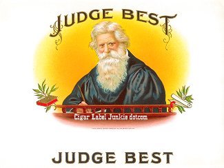 Judge Best inner cigar label