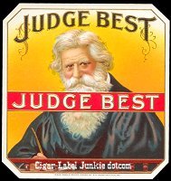 Judge Best outer cigar box label