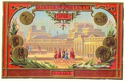 Julius Caesar- cigar box label