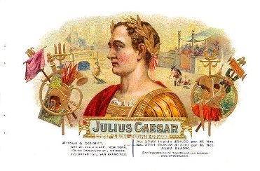 Julius Caesar-cigar box label