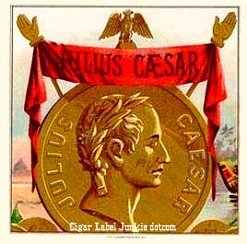 Julius Caesar- cigar box label