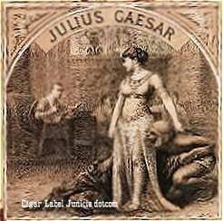 Julius Caesar 2- cigar box label