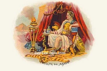 Julius Caesar- cigar box label