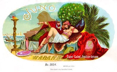 Juno- cigar box label
