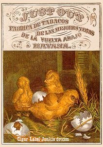 Just Out Cuban- cigar box label