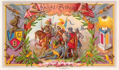 Knights of Pythias- cigar box label