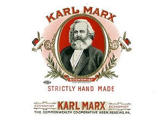 Karl Marx cigar box label