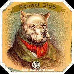 Kennel Club- cigar box label