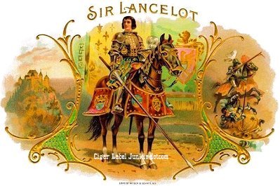 Sir Lancelot- cigar box label