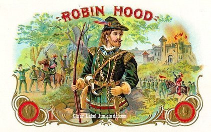 Robin Hood- cigar box label