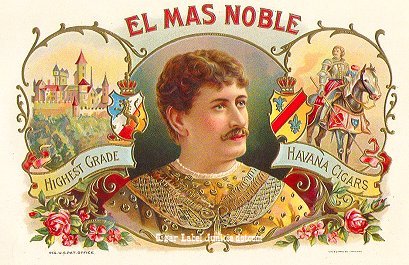 El Mas Noble- cigar box label