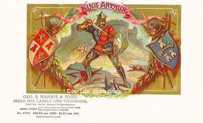 King Arthur-cigar box label