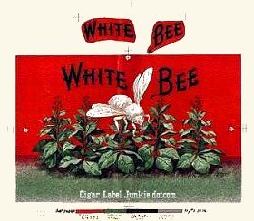 White Bee- cigar box label
