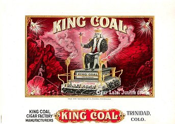 King Coal inner cigar label