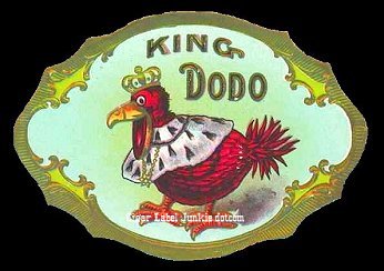 King Dodo cigar box label