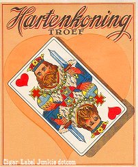 Harten Koning- cigar box label