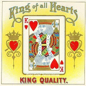 King of Hearts- cigar box label