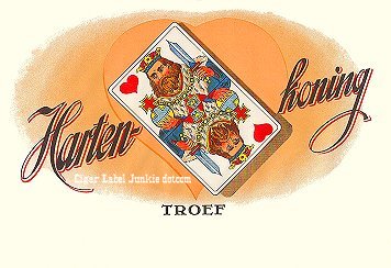 Harten Koning- cigar box label