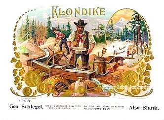 Klondike cigar box label