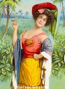 Lady Cuba- cigar box label