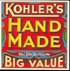 Kohlers HM outer cigar label