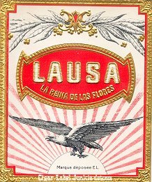 LAUSA outer cigar label