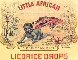 Little African Licorice cigar box label