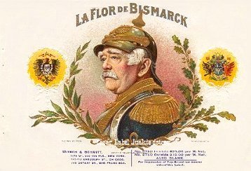 LFD Bismarck cigar box label