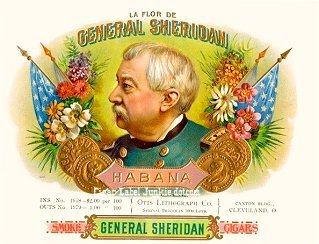 LFD Gen Sheridan cigar box label