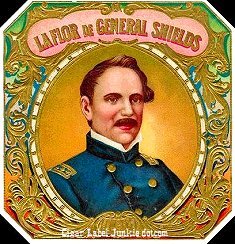 Gen Shields cigar box label