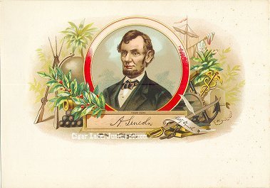 LFD Lincoln inner cigar label