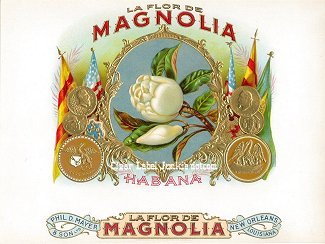 LFD Magnolia cigar box label