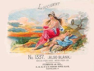 L'Occident- cigar box label
