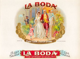 La Boda inner cigar label
