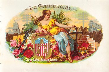 La Commercial cigar box label