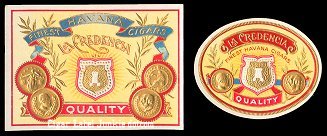 La Credencia outer cigar box label