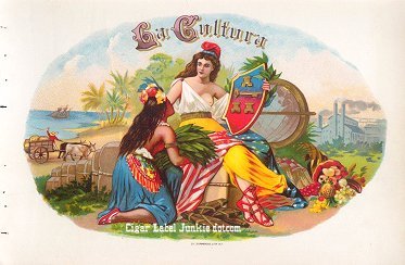 La Cultura cigar box label
