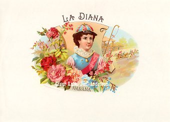 La Diana inner cigar label