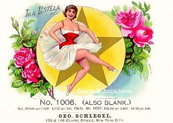 La Estela cigar box label