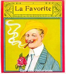 La Favorite outer cigar label