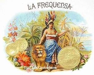 La Frequensa cigar box label