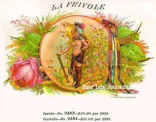 La Frivole- cigar box label