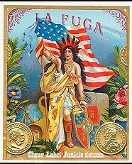 La Fuga cigar box label
